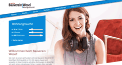 Desktop Screenshot of bauverein-wesel.de